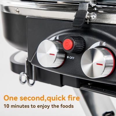 Steel Custom Stand-Up Propane Camping Cooking Outdoor Barbeque Foldable Portable Folding Gas BBQ Grill