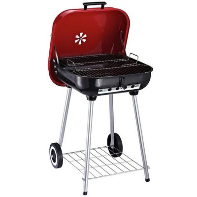 Multi Color Charcoal Grills Outdoor Portable Foldable BBQ Grill with Lid Charcoal BBQ