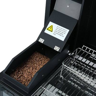 Flame Safety Device Smart Electric Charcoal Pellet Smoker Grill for Household Cooking