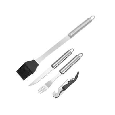 Outdoor Camping Accessories Portable BBQ Tools Set with Customized Logo and Carry Bag