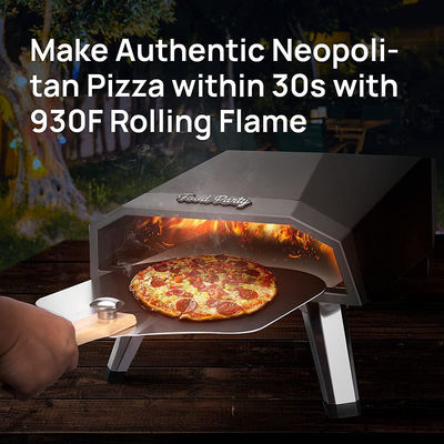 Mechanical Timer Control Portable Gas Burner Small Pizza Maker Oven with 12" Pizza Stone