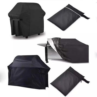 Heavy Duty Waterproof Outdoor Rain BBQ Grill Cover in 600D Polyester Fabric for Garden