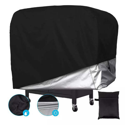 Heavy Duty Waterproof Outdoor Rain BBQ Grill Cover in 600D Polyester Fabric for Garden