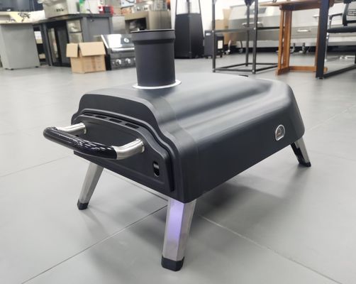 78.7*43.5*45.6cm Portable Mini Woodfire Pellet Pizza Maker Oven With Rotating Pizza Stone