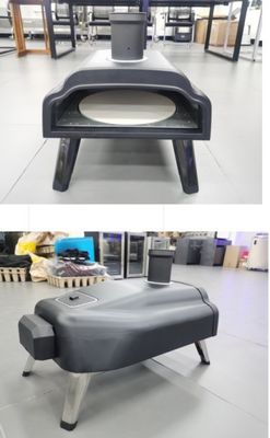 78.7*43.5*45.6cm Portable Mini Woodfire Pellet Pizza Maker Oven With Rotating Pizza Stone