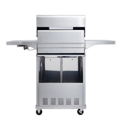 Custom Stainless Steel 4 Burner Outdoor BBQ Grill GAS AND Charcoal Grill for Outdoor