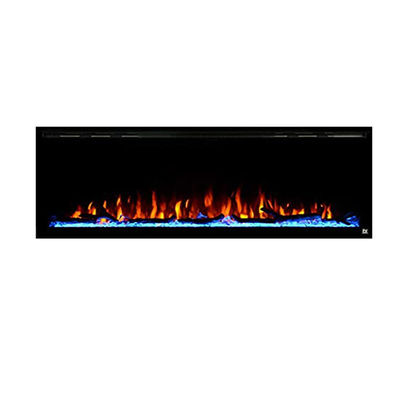Home Heating Flame Wall Mount Fire Place with Timing Function and 5 Brightness Levels