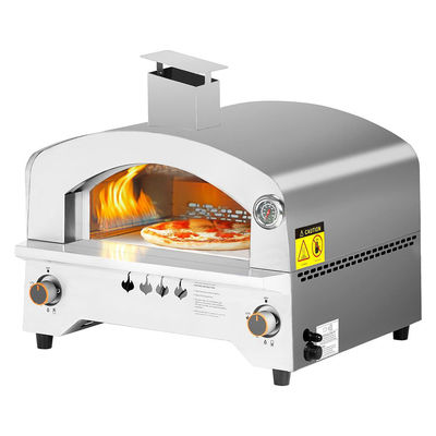 16 Inch Gas Pizza Oven for Countertop Stainless Steel Portable Propane Outdoor Baking