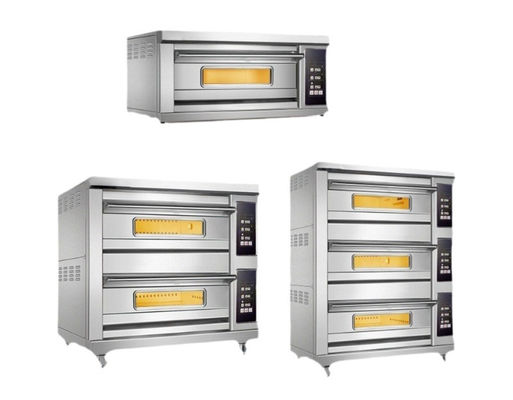 Mechanical Timer Control Stainless Steel Countertop Electric Pizza Oven for Pizza Shop