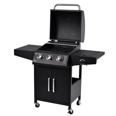 Steel Powder Coated Barbeque Grill Gas Stove Grilled bbq 3 1 burners gas grills for Picnic