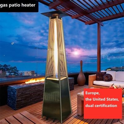 Standing Pyramid Torch Gas Heater Cover Total Height 2270mm Made for Garden and Indoor