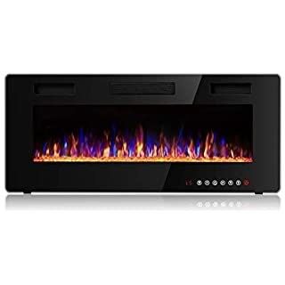 Household Indoor 9 Colors Flame Fire Place Heaters Fireplaces Linear Electric Fireplace Stoves Wall Mounted