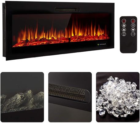 WN-D60 3D Water Vapor Heater Flame Wall Mounted Flush Mount Electronic Fireplace Fire Place