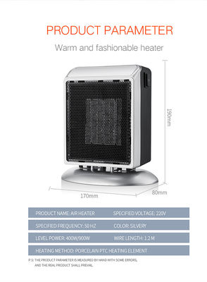 17x12.5x19.5cm Industrial Mini PTC Ceramic Electric Fan Air Heater for Energy Saving