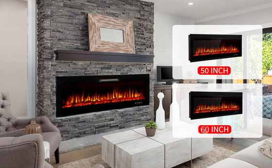 Electric Fireplace Painted Steel Tempered Glass Camino Remote Controlled Yes Function Safe