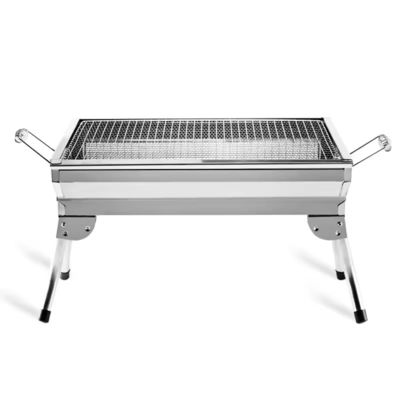 Stainless Steel 304/201 Camping BBQ Grill Portable Folding Charcoal for Hiking Picnic