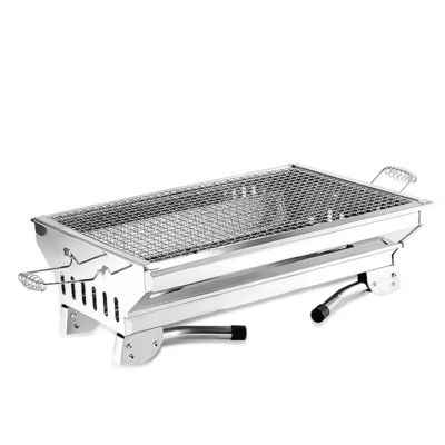 Stainless Steel 304/201 Camping BBQ Grill Portable Folding Charcoal for Hiking Picnic