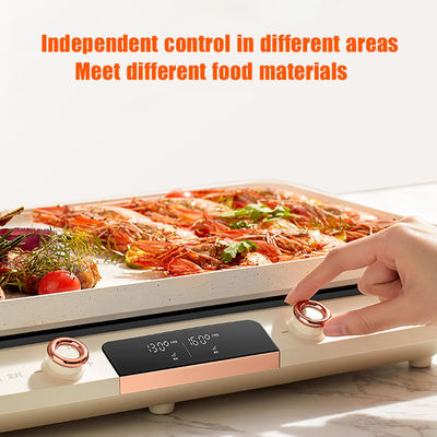 Household 2000W Electric Induction Cooker with Touch Buttons and Ceramic Glass Plate
