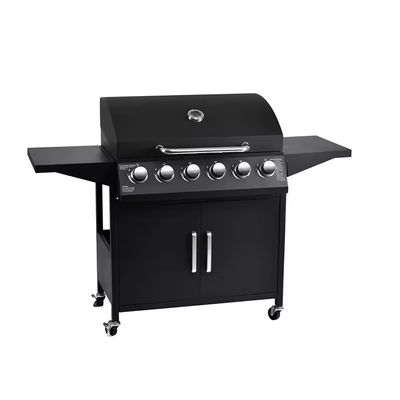 Large 60000btu 6 Burner Butane Gas BBQ Grill for Customizable Outdoor Barbecue at 85cm
