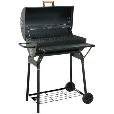 Steel Iron BBQ Grill for Backyard Party Picnic Camping Meats Smokers 78*73.5*103.5 cm