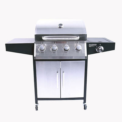Outdoor Commercial Balcony Barbecue Gas Grill with Stainless Steel Portable Design