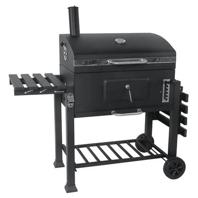 Ultimate BBQ Experience Deluxe BBQ Smoker with Large Trolley and Steel Cooking Grill