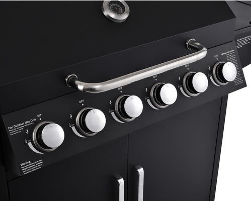 36.8kg Family Outdoor BBQ Gas Grill with Trolley and Commercial Gas BBQ Grill Machine