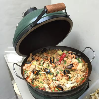 Custom Table Top Camping Portable Green BBQ Ceramic Kamado Grill with Customized Size
