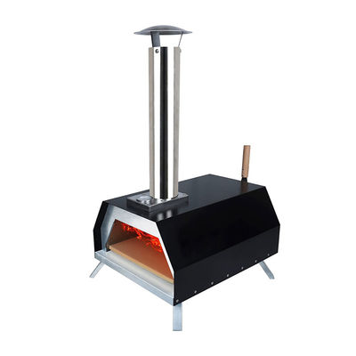 16" Pizza Oven Wood Fired 500 Portable Pellets Pizza Stove with Chimney Smoke Outlet