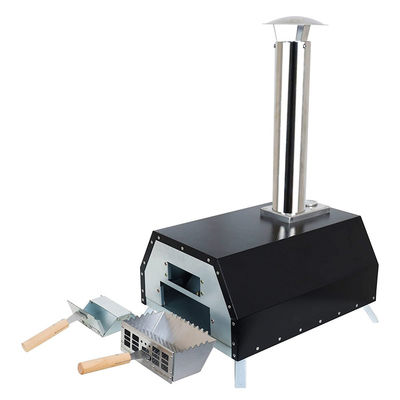 16" Pizza Oven Wood Fired 500 Portable Pellets Pizza Stove with Chimney Smoke Outlet