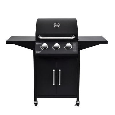 48*41cm Cooking Area Rotary Smokeless Natural Gas Grill with Side Shelf 35.5*42.5cm*2