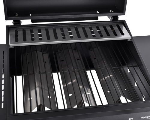 48*41cm Cooking Area Rotary Smokeless Natural Gas Grill with Side Shelf 35.5*42.5cm*2