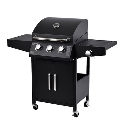 Natural Gas Customized Logo Acceptable Stainless Steel BBQ Grill with Side Bunner