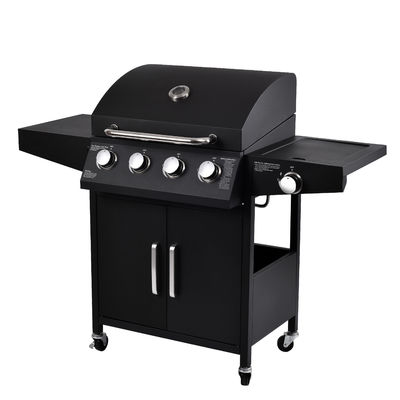 Garden Cart Grill Propane Gas Stainless Steel BBQ Grill with Piezoelectric Ignition