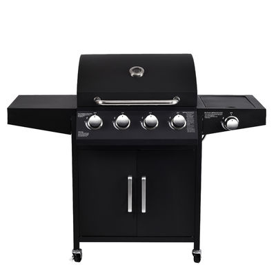 Garden Cart Grill Propane Gas Stainless Steel BBQ Grill with Piezoelectric Ignition