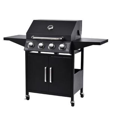 Easily Assembled 4-Burner Stainless Steel Infrared Gas BBQ Grill for Outdoor Grilling