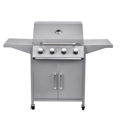 Easily Assembled 4-Burner Stainless Steel Infrared Gas BBQ Grill for Outdoor Grilling