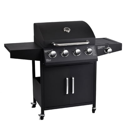 430SS Warming Grid 4 1 Burners Stainless Steel Gas BBQ Grill for Modern Style Cooking