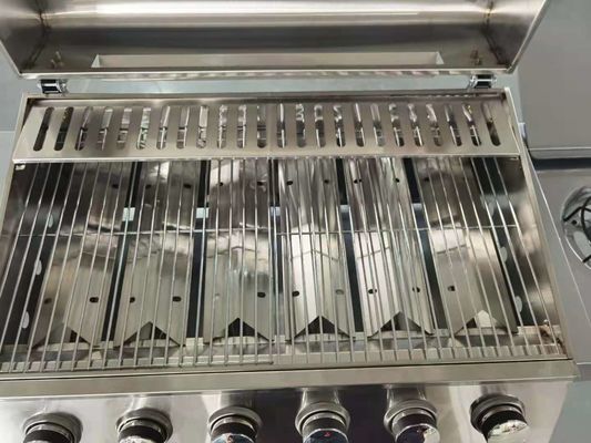 YF-01ZW06-BS Heavy-Duty Stainless Steel 6 1 Burners BBQ Gas Grill with Powder Coating