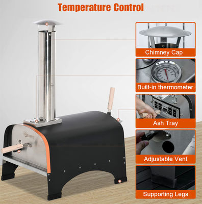 Charcoal and Gas Grills Supply Industrial Portable Wood Fire Gas Burner Pizza Oven Machine