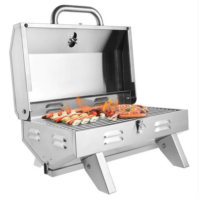 8.7kg Portable Stainless Steel Gas Grill BBQ Grill for Outdoor Camping Compact Design