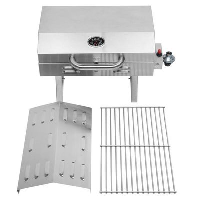 8.7kg Portable Stainless Steel Gas Grill BBQ Grill for Outdoor Camping Compact Design