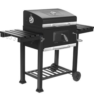 36.5*48.5cm Side Shelf Stainless Steel Charcoal Barbecue Smoker Grill for Custom Logo