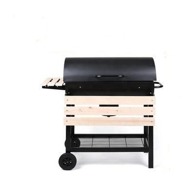 Professional Restaurant Charcoal Grill Gas BBQ with Powder Coated Vertical Style Oven