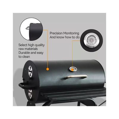 High Pressure Protection Device and Smoke Extractor Equipped 23kg Charcoal BBQ Grill