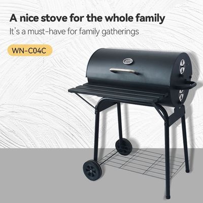 Folding Charcoal Grills Smokeless Outdoor Smoker Traiger with Chrome Plated Finish