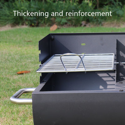 Metal Type Cold Rolled Steel Charcoal Grill BBQ Pellet Rotisserie Smoker for Outdoor