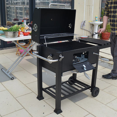 Multifunctional Outdoor Camping Barbecue Stove with Chrome Plated Finish 100x100x46cm