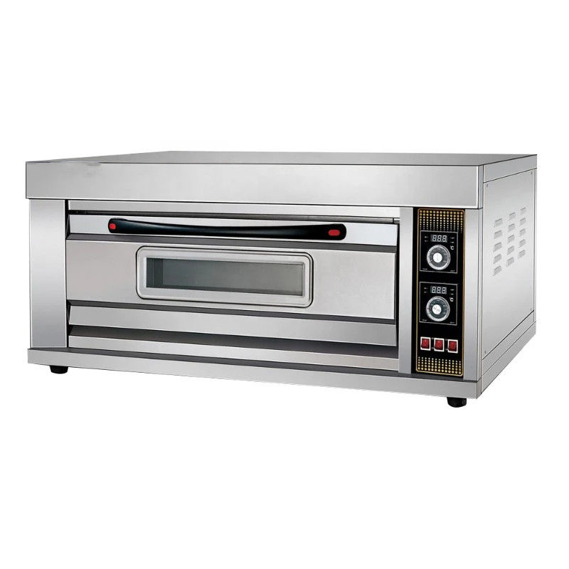 Mechanical Timer Control Stainless Steel Countertop Electric Pizza Oven for Pizza Shop