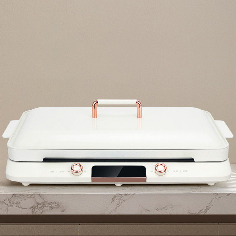 Household 2000W Electric Induction Cooker with Touch Buttons and Ceramic Glass Plate